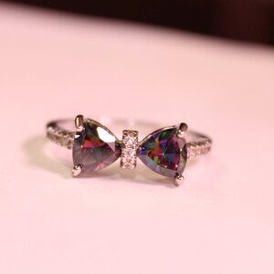 Beautiful Bow Tie Gemstone Ring